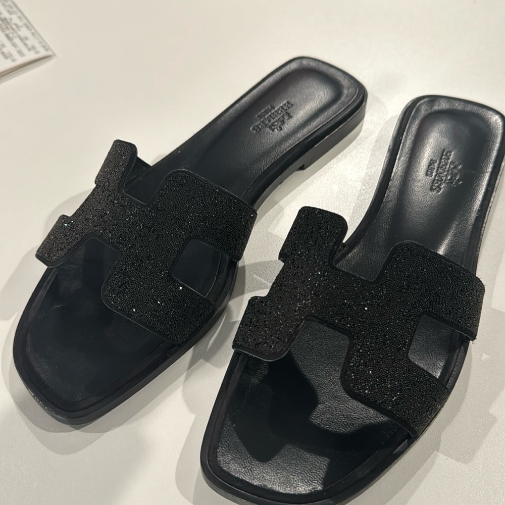 Hermes OASIS GLITTER SANDAL